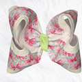White Glitter Bows on Bow - Little Miss Mango Ribbons